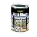 Rustins Matt Paint Black Quick Drying 2.5l