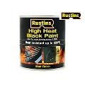 Rustins High Heat Paint 600°c Black 250ml