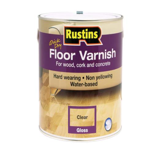 Rustins Quick Dry Floor Varnish Gloss 2.5 Lit