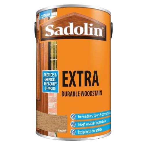 Sadolin Extra Durable Woodstain Natural 5 Lit