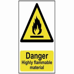 Scan Danger Highly Flammable Material