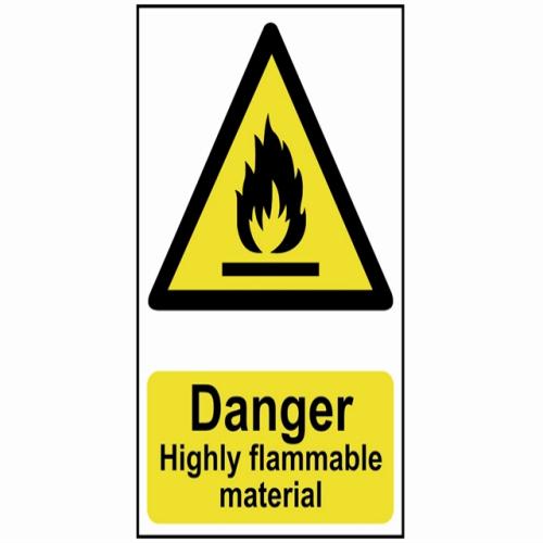 Scan Danger Highly Flammable Material