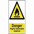 Scan Danger Highly Flammable Material