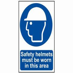 Scan Safety Helmets Must Be Worn In This Area