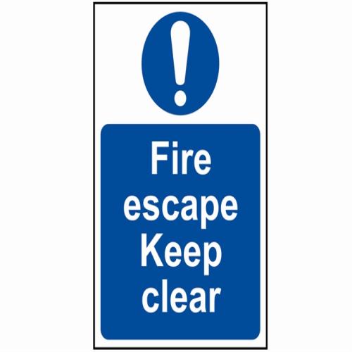 Scan Fire Escape Keep Clear