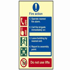 Scan Fire Action Procedure - Photoluminescent