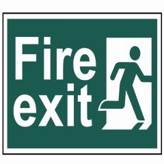 Scan Fire Exit Man Running Right
