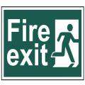 Scan Fire Exit Man Running Right