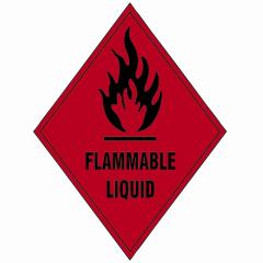 Scan Flammable Liquid Sav - 100 X 100mm
