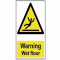 Scan Warning Wet Floor