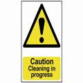 Scan Caution Cleaning In Progress