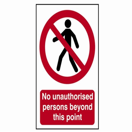 Scan No Unauthorised Persons Beyond This Poin