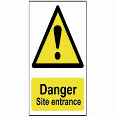 Scan Danger Site Entrance - Pvc 400 X 600mm