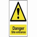 Scan Danger Site Entrance - Pvc 400 X 600mm