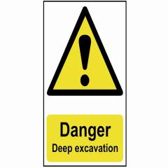 Scan Danger Deep Excavation - Pvc 400 X 600mm