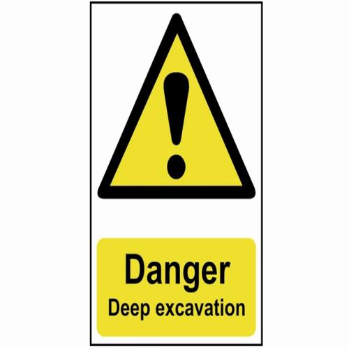 Scan Danger Deep Excavation - Pvc 400 X 600mm