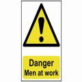 Scan Danger Men At Work - Pvc 400 X 600mm