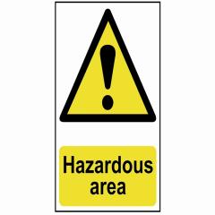 Scan Hazardous Area - Pvc 400 X 600mm
