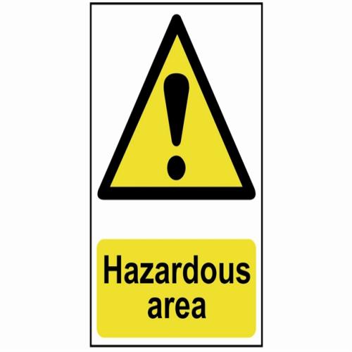 Scan Hazardous Area - Pvc 400 X 600mm