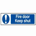 Scan Fire Door Keep Shut - Pvc 200 X 50mm