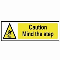 Scan Caution Mind The Step - Pvc 200 X 50mm