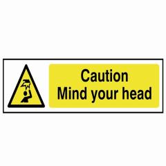 Scan Caution Mind Your Head - Pvc 200 X 50mm