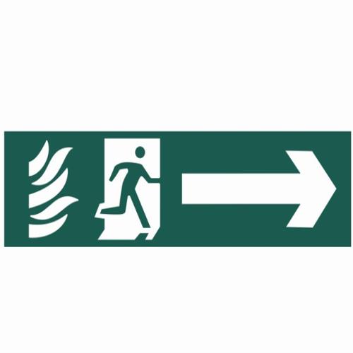 Scan Running Man Arrow Right - Pvc 200 X 50mm