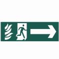Scan Running Man Arrow Right - Pvc 200 X 50mm