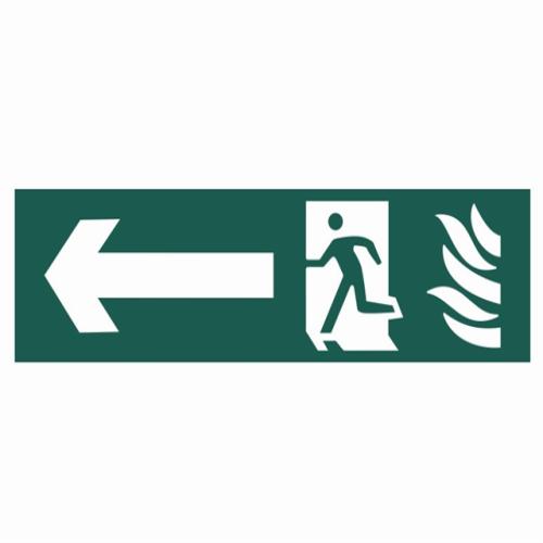 Scan Running Man Arrow Left - Pvc 200 X 50mm