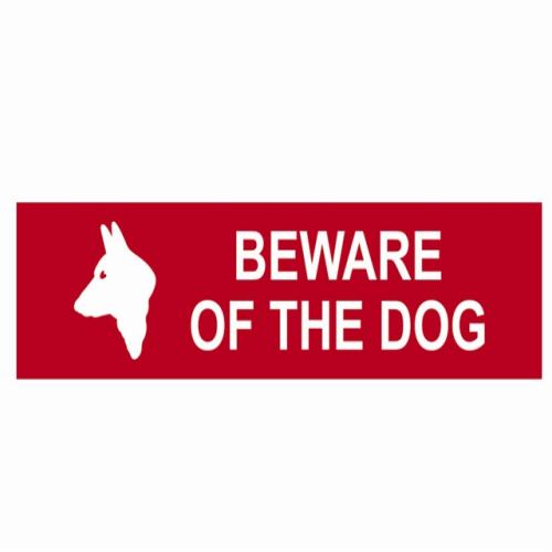 Scan Beware Of The Dog - Pvc 200 X 50mm