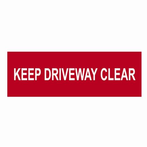 Scan Keep Driveway Clear - Pvc 200 X 50mm