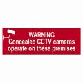 Scan Warning Concealed Cctv Cameras Operate