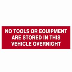 Scan No Tools Or Equipment Stored