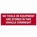 Scan No Tools Or Equipment Stored