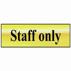 Scan Staff Only - Polished Brass Effect