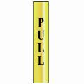 Scan Pull Vertical - Polished Brass Effect