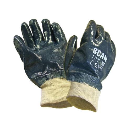 Scan Nitrile Knitwrist Heavy-duty Gloves