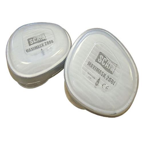 Scan Maxi-mask Twin Cartridge P2 (pack Of 2)