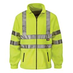Scan Hi-vis Yellow Full Zip Fleece Xxlarge