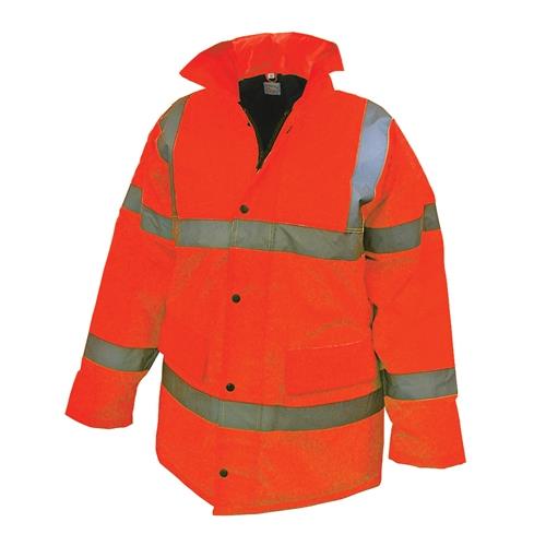 Scan Hi-vis Motorway Jacket Orange Medium