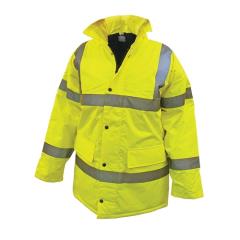 Scan Hi-vis Motorway Jacket Yellow Large