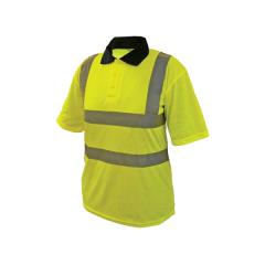 Scan Hi-vis Yellow Polo Shirt Medium