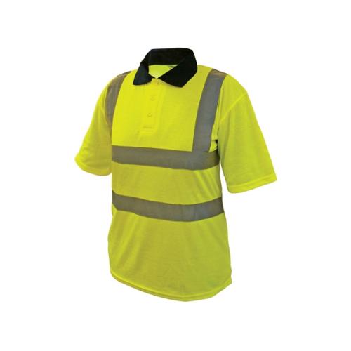 Scan Hi-vis Yellow Polo Shirt Medium