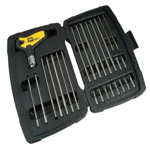Stanley T Handle Ratchet Power Key Set Of 27