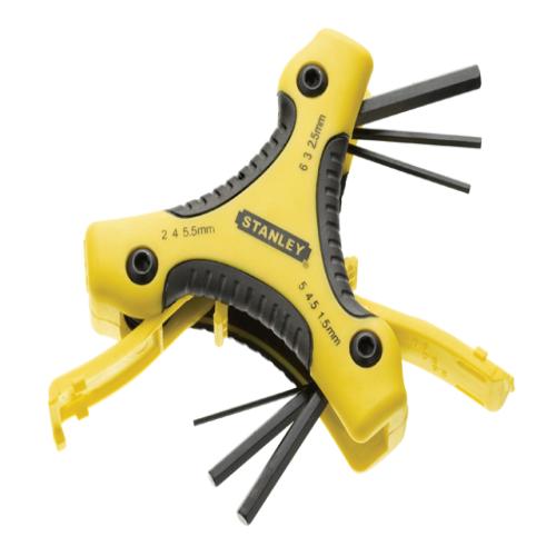 Stanley Hex Key Triangle Set Metric 9 Pce