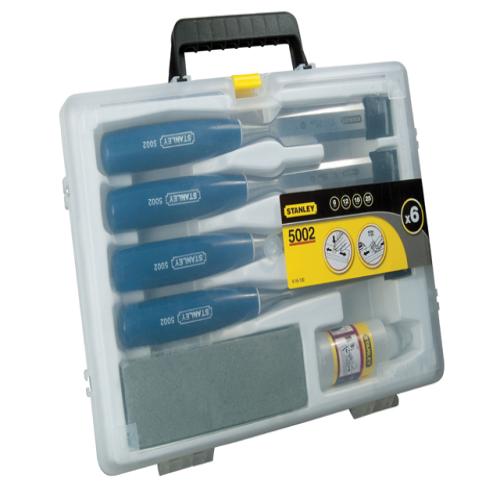 Stanley 4 Piece Chisel Set With Stone And Oil