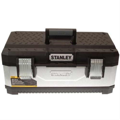 Stanley Galvanised Metal Toolbox 26in