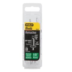 Stanley Aluminium Rivets 4mm Long Pack Of 15
