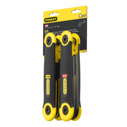 Stanley Hexagon Key Folding Set Of 17 Metric