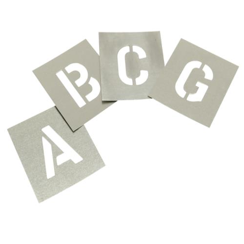 Stencils Set Of Zinc Stencils - Letters 2.5in